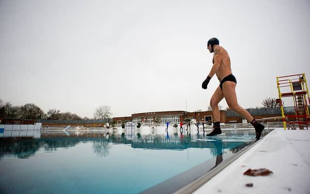 The lido has urged swimmers to be cautious in the winter months