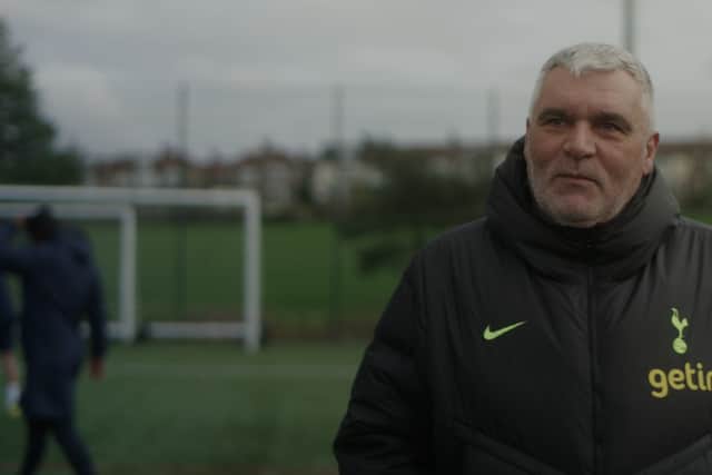 Harry Kane’s first coach, Dave. Photo: Football Foundations