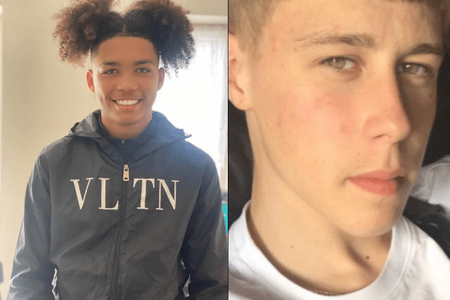 Kearne Solanke , 16, (left) and Charlie Bartolo, 16, (right)  were stabbed to death in Abbey Wood and Thamesmead on Saturday. Credit: Met Police