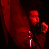 The Weeknd performs during Apple WWDC on June 8, 2015 in San Francisco, California. 
