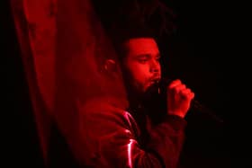 The Weeknd performs during Apple WWDC on June 8, 2015 in San Francisco, California. 
