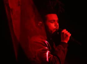 The Weeknd performs during Apple WWDC on June 8, 2015 in San Francisco, California. 