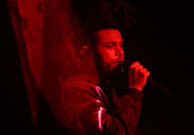 The Weeknd performs during Apple WWDC on June 8, 2015 in San Francisco, California.