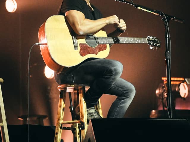 Singer & songwriter Kip Moore performs at the Ryman Auditorium