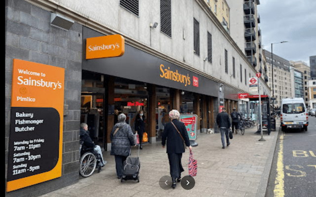 The Sainsbury’s store at Pimlico, London - one of a number of stores that will reopen Boxing Day