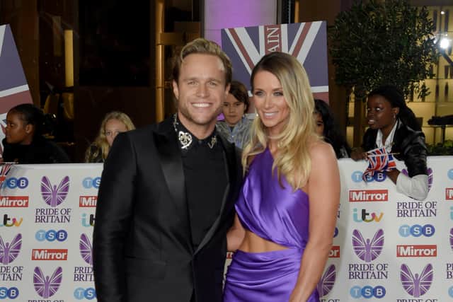 Olly Murs and Amelia Tank attend the Daily Mirror Pride of Britain Awards 2022 at Grosvenor House on October 24, 2022 in London, England. (Photo by Eamonn M. McCormack/Getty Images)