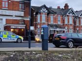 Police are investigating the alleged firebomb attack in Cricklewood. Credit: Laila Jazayeri