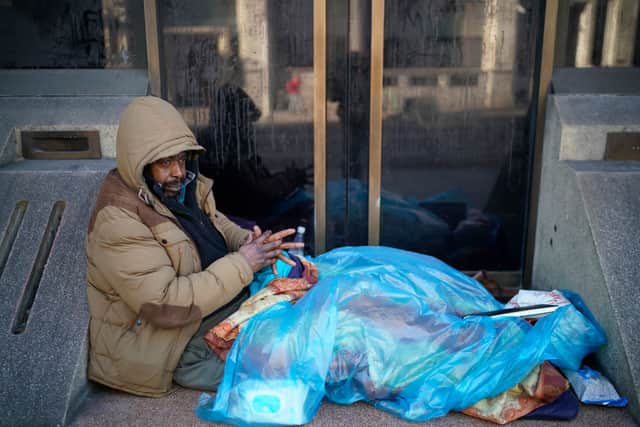 With temperatures expected to drop below freezing in the capital, Mayor Sadiq Khan announced that cold-weather shelters would be open citywide. 