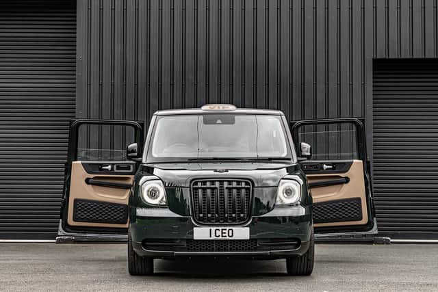 London’s poshest cab, inspired by classic luxury cars, has gone on the market for more than £100,000. Photo: Kahn Automobiles / SWNS