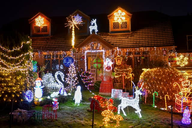 The UK’s ‘craziest Christmas lights’ are back for the twentieth year running. Photo: Emma Trimble / SWNS