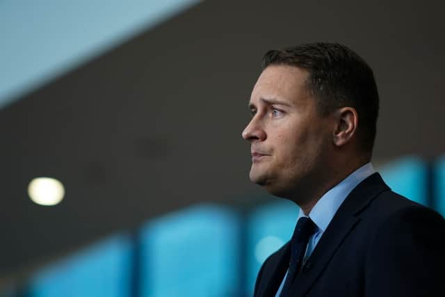 Wes Streeting, Shadow Secretary of State for Health and Social Care speaks to the media on day three of the Labour Party conference in Liverpool ACC on September 27, 2022 in Liverpool, England (Photo by Ian Forsyth/Getty Images)