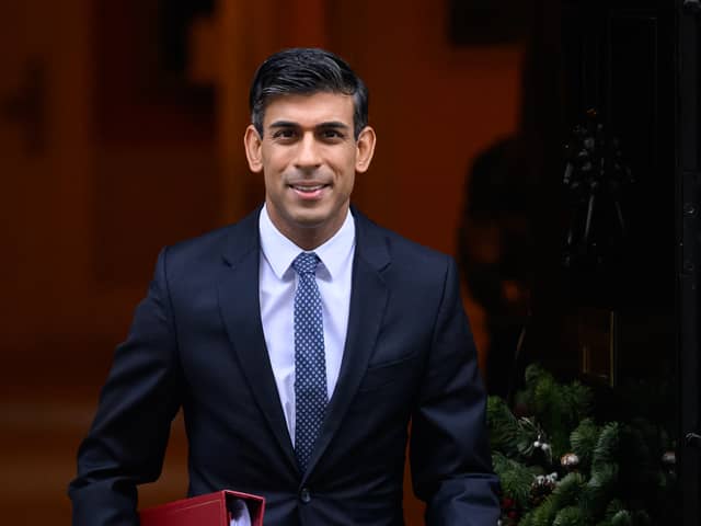 Prime Minister Rishi Sunak leaves number 10 Downing Street ahead of the weekly Prime Minister’s Question. Photo: Getty