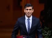 Prime Minister Rishi Sunak leaves number 10 Downing Street ahead of the weekly Prime Minister’s Question. Photo: Getty