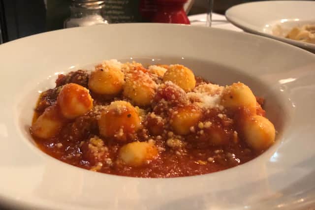 Pork sausage ragu gnocchi. Photo: LondonWorld