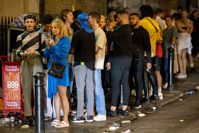 Club-goers queue to get in to Heaven nightclub. Photo: Getty