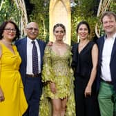 From left: Sherry Izadi, Anoosheh Ashoori, Nazanin Boniadi, Nazanin Zaghari-Ratcliffe and Tim Hatley at The Rings of Power world premiere in Leicester Square. Photo: Getty