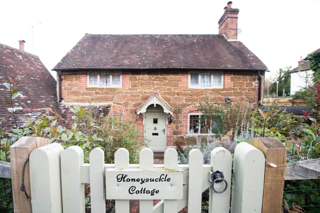 Honeysuckle Cottage which inspired the one built in the film, The Holiday. Photo: SWNS