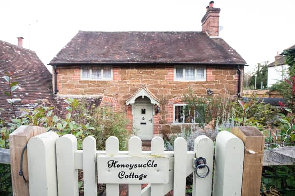 Honeysuckle Cottage which inspired the one built in the film, The Holiday. Photo: SWNS