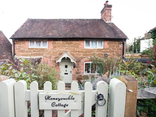 Honeysuckle Cottage which inspired the one built in the film, The Holiday. Photo: SWNS