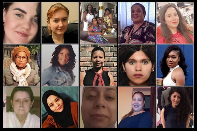 These are the faces of some of the women who were killed by men in the capital this year
