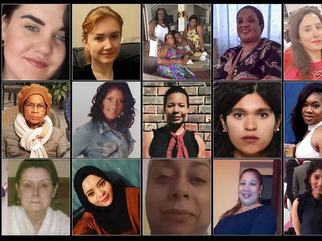 These are the faces of some of the women who were killed by men in the capital this year