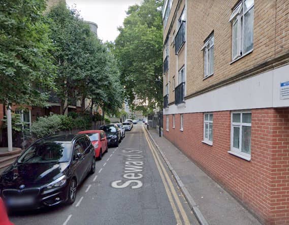 Police found two teenage boys with stab wounds last night in Seward Street. Credit: Google Maps