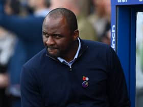  Patrick Vieria, Head Coach of Crystal Palace looks on ahead of the Premier League match between Crystal Palace Photo by Alex Davidson/Getty Images)