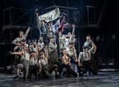 The cast of Disney’s Newsies. Photo: Johan Persson