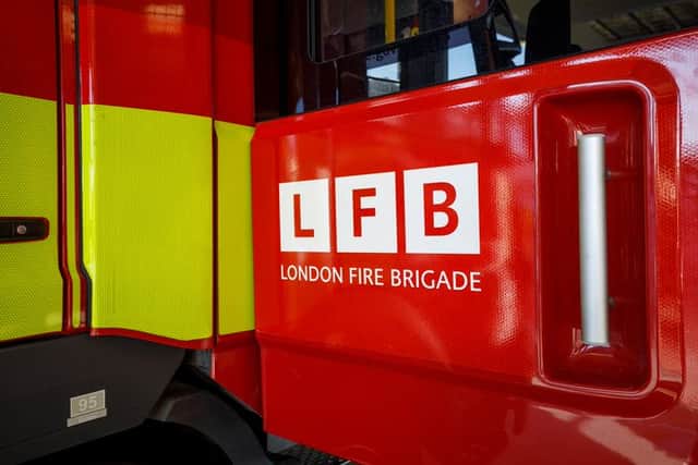 Firefighters were called to a blaze in a flat in South Norwood, Croydon. Photo: LFB