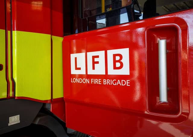 Firefighters were called to a blaze in a flat in South Norwood, Croydon. Photo: LFB