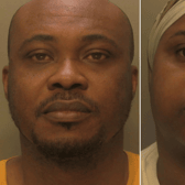 Fredrick Diji, left, and Raquel Johnson. Photo: SWNS/ Surrey Police