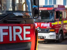 A person has died in a car fire in Clapham. Photo: LFB