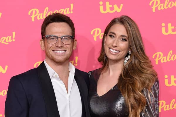 Joe Swash and Stacey Solomon attends the ITV Palooza 2019 (Photo by Jeff Spicer/Getty Images