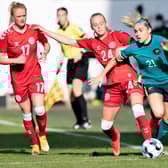 Kathrine Kuhl is one of three players linked with Arsenal this morning. (Photo by HENNING BAGGER/Ritzau Scanpix/AFP via Getty Images)