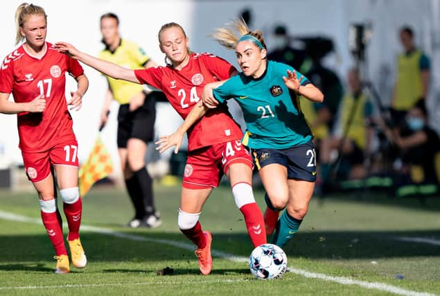 Kathrine Kuhl is one of three players linked with Arsenal this morning. (Photo by HENNING BAGGER/Ritzau Scanpix/AFP via Getty Images)