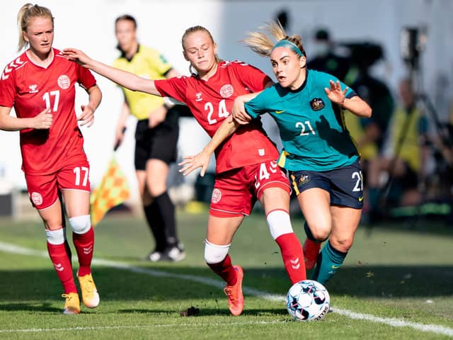 Kathrine Kuhl is one of three players linked with Arsenal this morning. (Photo by HENNING BAGGER/Ritzau Scanpix/AFP via Getty Images)