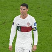 Cristiano Ronaldo leaves the field after losing to Morocco 1-0 in the Qatar 2022 World Cup quarter-final football match between Morocco and Portugal
