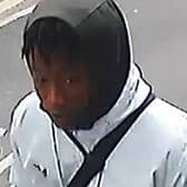 Police are looking for this man in connection with a stabbing in Walthamstow. Credit: Met Police