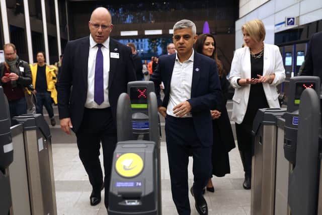 Andy Lord, TfL commissioner, left, with mayor Sadiq Khan. Photo: Getty