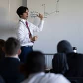 Rishi Sunak says his maths plans would not force all pupils to take maths A-Levels (image: AFP/Getty Images)