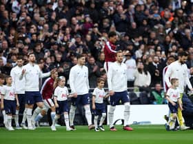  Harry Kane of Tottenham Hotspur enters the pitch prior to the Premier League match between Tottenham Hotspur  (Photo by Eddie Keogh/Getty Images)