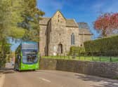 A stop on the way for the Purbeck breezer 60 bus (Photo: Scenic buses) 
