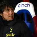 Antonio Conte, Manager of Tottenham Hotspur looks on prior to the Premier League match between Crystal Palace and Tottenham Hotspur 