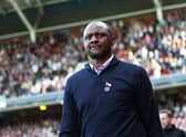 Patrick Vieira, Head Coach of Crystal Palace looks on prior to the Premier League match between Crystal Palace and Southampton FC at Selhurst
