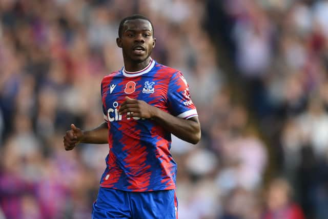  Tyrick Mitchell of Crystal Palace looks on during the Premier League match between Crystal Palace and Southampton FC (Photo by Alex Davidson/Getty Images)