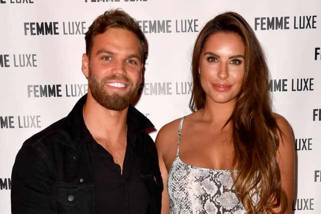 Dom Lever and Jessica Shears during the VIP launch of 'Femme Luxe' 99p dress collection at Menagerie on November 21, 2018 in Manchester, England. (Photo by Anthony Devlin/Getty Images)