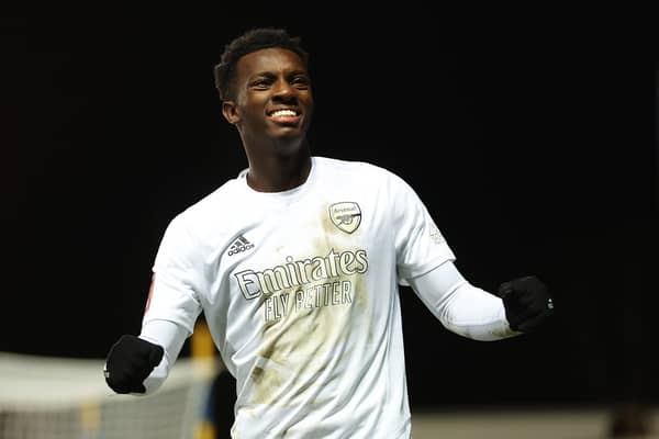 Eddie Nketiah of Arsenal. 