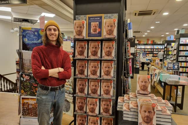 Bookseller Ewan Shepherd at Waterstones, Leadenhall. Photo: LondonWorld