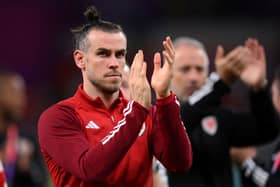 Gareth Bale of Wales applauds fans after the 0-3 loss during the FIFA World Cup Qatar 2022 Group B match between Wales and England  (Photo by Justin Setterfield/Getty Images)