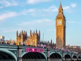 Extinction Rebellion protesters formed a human chain along Westminster Bridge is first non-disruptive protest. Credit: Extinction Rebellion